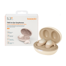 Наушники для сна беспроводные Toocki TWS Bluetooth 5.3 ANC 300мАч TKZ-TQ-EJ16 Цвет Бежевый